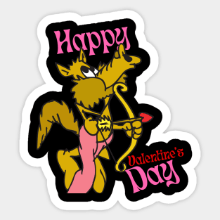 valentines day cupid funny popular goofy gifts Sticker